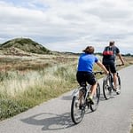 Fahrradweg in den Dünen Dänemark